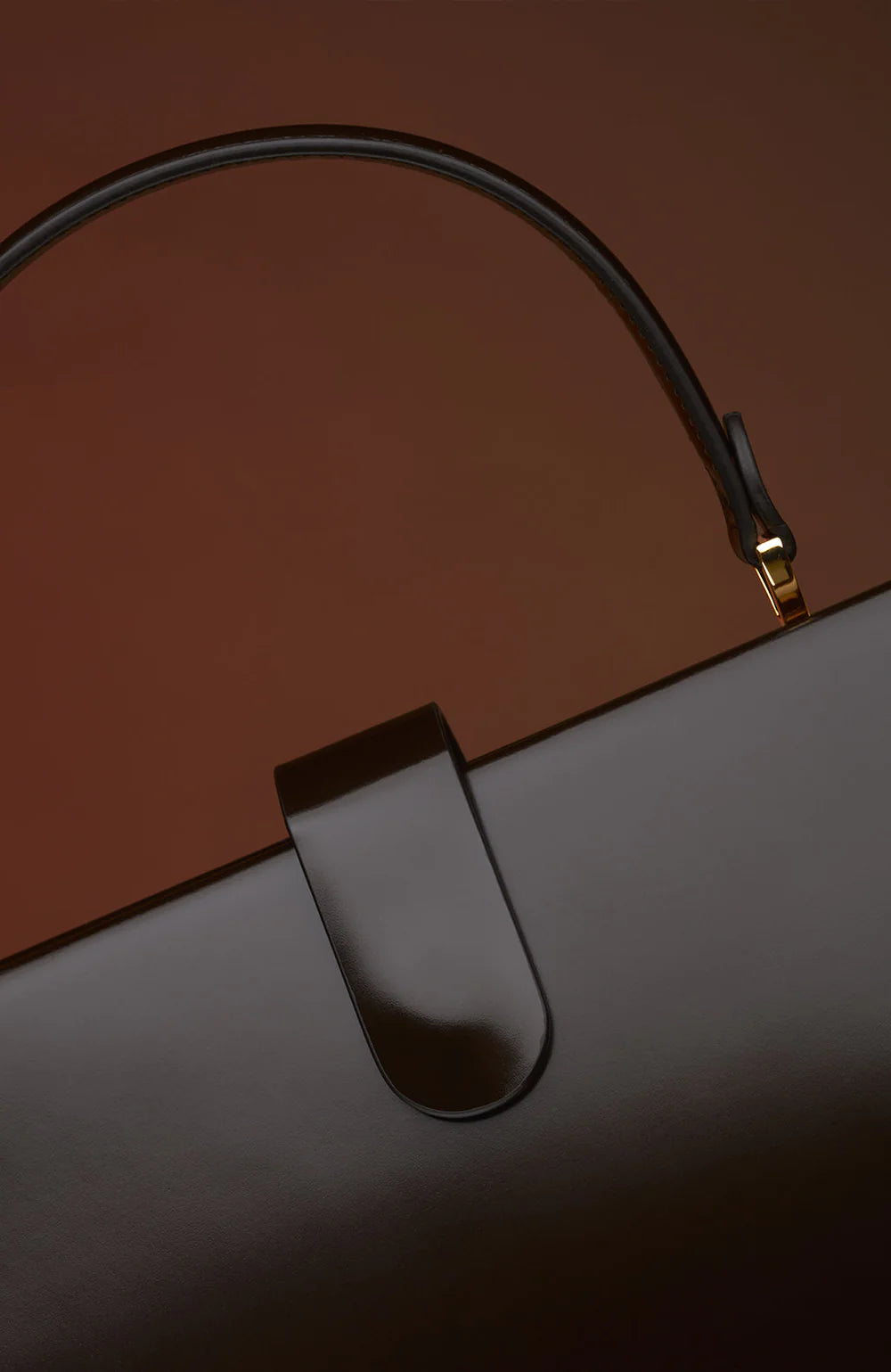 Le sac Elegant Brown Patent Leather